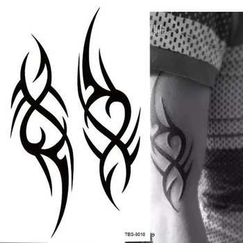 A rússia Totem Impermeável Tatuagem Temporária Homens Águia da Lotus Mandala Olho de Chama de Transferência de Água Falso Tatto
