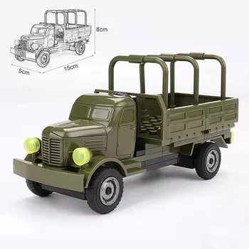 II Guerra mundial 2ª guerra mundial Caminhão Militar Cena Construção de Acessórios Blocos de Construção Tijolos Brinquedos Presentes