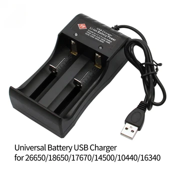 2021 Universal 2 Slot 3.7 V Bateria 18650 BATERIA 26650 14500 17670 USB Carregador Inteligente Chargering De Li-ion Recarregável de NiMH