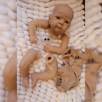 19 Centímetros sem pintura DIY Kit Boneca Reborn Baby Vinil Macio DIY Boneca Peças com COA