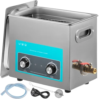 VEVOR 6L Elétrico Limpador Ultra-sônico Portátil, Máquina de Lavar roupa Lave-Pratos de ultra-som do Aparelho electrodoméstico