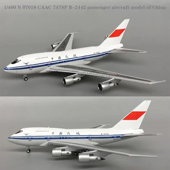 1/400 N 07018 CCAA 747SP B-2442 de aviões de passageiros do modelo da China Liga de coleta de modelo