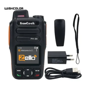 HamGeek HG-S6 Rede 4G Walkie Talkie Rádio Transceptor Portátil LTE/WCDMA/GSM POC Rádio Para Zello