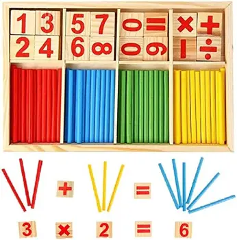 Digital Vara De Ensino Montessori Ajuda Crianças A Aprender Matemática De Madeira De Brinquedos Educativos De Matemática O Conhecimento Da Matemática Brinquedo