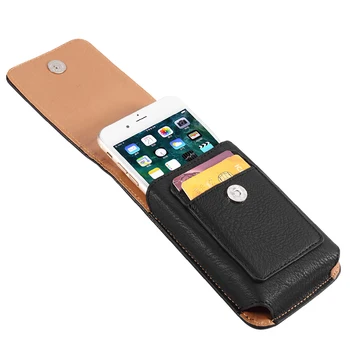 cintura caso para Xiaomi Mi 11 Lite 5G / 11 Lite Mi 11 Pro / Redmi Nota 10 5G Universal cartão de bolsa de cinto de Couro de saco do Telefone