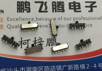 10PCS/lot Taiwan Yuanda MERGULHO MSS4-V-T/R patch de 8 pés 3 engrenagem do interruptor power slide lado do interruptor