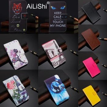 AiLiShi Caso Para LG Q70 Q7 Huawei Desfrutar de 10e NUU a6L Meizu M10 InFocus A3 capa de Couro Flip do Telefone Bag duplo Slot de Cartão