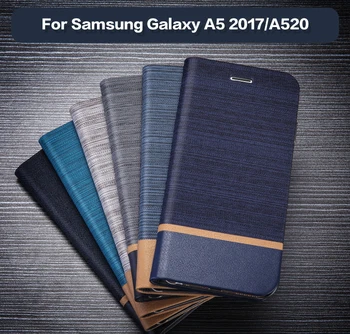 Telefone De Couro Case Para Samsung Galaxy A5 2017 Livro Flip Case Para Samsung Galaxy A3 2017 Business Case Silicone Macio Da Tampa Traseira