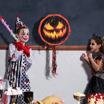 Novo Feliz dia das bruxas Pinata para Crianças de Halloween Jogo de Festa, Adereços Festa de Halloween Decoração de Abóbora Crânio Pinata Jogo de Brinquedos