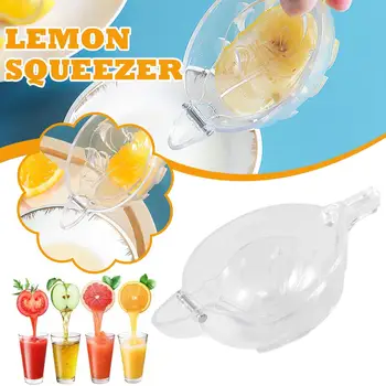 1pc Acrílico Espremedor de Limão Clipe Manual Transparente de Frutas Juicer Home Cozinha Bar Gadget em Forma de Barco Espremer Frutas Ferramenta de Cozinha