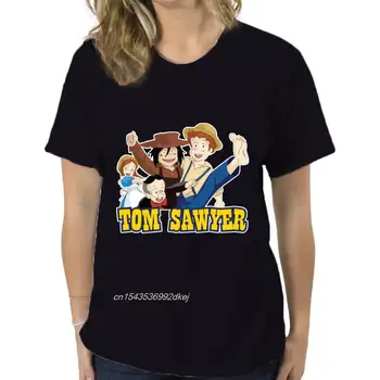 Homens T-Shirt T-shirt de Tom Sawyer Branco Tshirts Mulheres T-Shirt