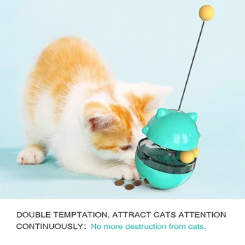 Engraçado Copo Gato brincar Com o Gato Vara Tratar Vazamento de Brinquedo para Gatos Gatinho Auto jogo de Quebra-cabeça Interativo Brinquedos do Gato Pet Products