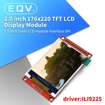2,0 polegadas 176x220 TFT LCD Módulo de ILI9225 SPI Interface com Slot para Cartão Micro SD Módulo LCD para o Arduino 3V/5,5 V