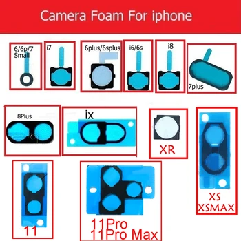 10x câmeras Frontal e Traseira do Blindado à prova de Choque de Espuma para iphone 11 Pro Max XR XS 6s 6 7 8 plus, câmera Traseira de Esponja Junta de Almofada Adesiva
