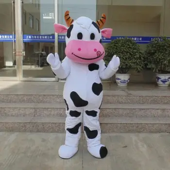 Cosplay de vacas Leiteiras vacas de Leite personagem de banda desenhada da mascote do Traje é projetado Publicidade Cerimônia, Festa a Fantasia carnaval de Animais prop