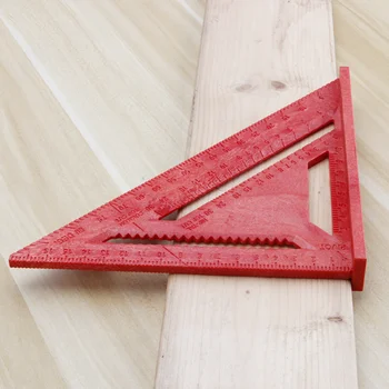 DURATEC de 7 polegadas de Madeira Multi-função Triângulo Régua de Plástico Ângulo Direito 90/45 graus para o corte de marcação de desenho meaturing
