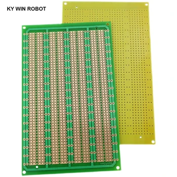 1PCS DIY 9x15 9*15CM Protótipo de Papel PCB Universal Experimento Matriz da Placa de Circuito Única Linha Contínua Buraco 90x150mm