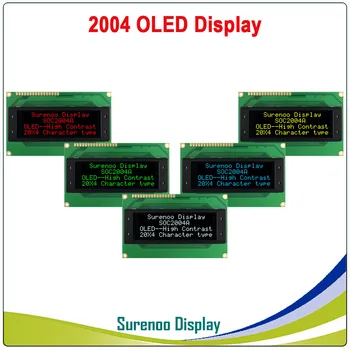 Real, da exposição de OLED, Militares de Nível 2004 204 20*4 Personagem Módulo do LCD da Tela de LCM construir-em WS0010, Suporte Serial SPI
