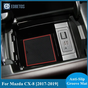 Auto antiderrapante, porta-Copo Tapete antiderrapante, porta Porta Almofada Para Mazda CX-8 CX8 CX 8 2017 2018 2019, Estilo Carro