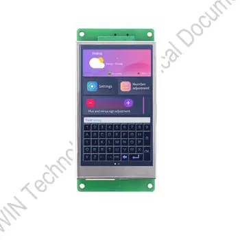 DWIN de 3,5 Polegadas TFT LCD Módulo de 800*480 IPS 262K Cores IHM Touch Screen de Grau Industrial DMG80480T035-01