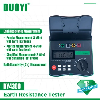 DUOYI DY4300 Digital Terra Testador de Resistência à Terra Megômetro Resistência Megohmmeter Solo Resistividade do Componente Verificador de 0~20.99 kΩ