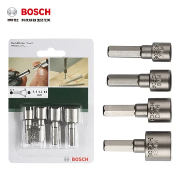 Bosch Hexagonal Haste de encaixe de 4 Simples Pack (7/8/10/13mm)