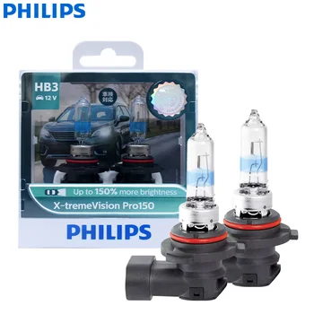 Philips X-treme Visão Pro150 HB3 9005 12V 60W +150% de Carro Brilhante Cabeça do Halogênio do Feixe de Luz HL ECE Auto Lâmpadas 9005XVPro150, Par