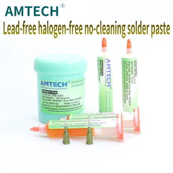 AMTECH originais, de chumbo, livre de halogênio-livre ambientalmente amigável de solda NC-559-ASM NC-223-ASM fluxo 100g