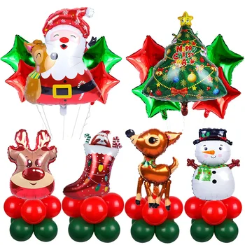 A Decoração de natal para Casa Feliz Natal Balões de Natal para festas Feliz Ano Novo 2022 Decoração Navidad 2021