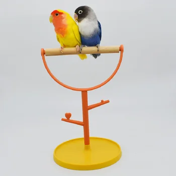 Bonito Pássaro Pequeno Poleiro Pássaro Jogar Stand Formação Papagaio Playstand Portátil Gaiola do Pássaro Brinquedos para Calopsitas