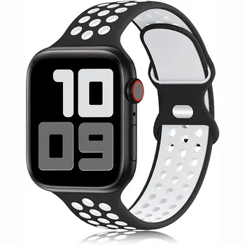 Pulseira de Silicone Para Apple faixa de Relógio de 44mm 40mm 49mm 45 41 38 42 mm 44 mm pulseira bracelete iWatch Ultra série 8 4 5 6 se 7