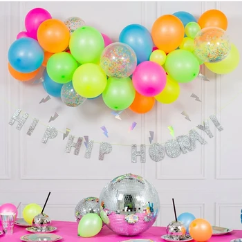 10pcs Fluorescente Transparente Ponto Balões de Látex Casamento, Festa de Aniversário, Dia dos Namorados Decoração UV Luminosa Balões