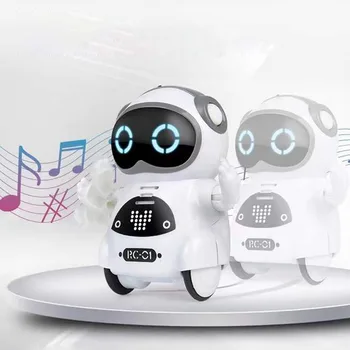 Bolso RC Robô de Brinquedo com Falar de Diálogo Interativo, o Reconhecimento de Voz Gravar Cantando Dançando Contar a História de RC Robô Brinquedos de Presente