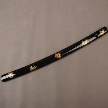 Delicado Espada Montagem Preto Brilhante Lacado-Espada de Madeira Saya Bainha Bainha para Espada de Samurai Katana Japonesa SYQ1