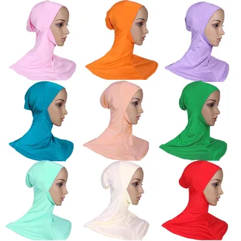 Em Hat Cap Osso Bonnet Ninja Interior Hijabs Oriente Médio, As Mulheres Muçulmanos Islâmicos Envoltório Lenço De Pescoço Cabeça De Cobertura Total Lenço De Chapéus De Novo