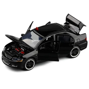 Venda quente de Alta simulação MITSUBISHI LANCER EVOLUTION modelo,1:32 da liga de apresentação de carro de brinquedo,6 de abrir porta de carro de brinquedo,venda por atacado