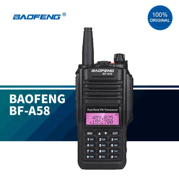 100% Original Baofeng BF-A58 Impermeável Duas Vias de Rádio IP67 de Longo Alcance marinha de rádio 128CH VHF UHF de Banda Dupla