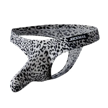 Homens Calcinha Sexy Cuecas de Tanga de Leopardo Elefante Nariz roupa interior Confortável Cuecas Sensuais de Lingerie