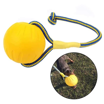 EVA Flutuante animal de Estimação Bola Cachorro Morder Resistente a Bola com Corda, animal de Estimação de Formação Bola