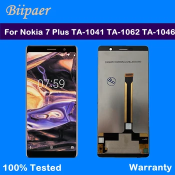 Original IPS Display LCD Para Nokia 7P 9P Tela LCD Touch screen Digitalizador Assembly Para Nokia 7 Plus TA-1041 TA-1062 TA-1046