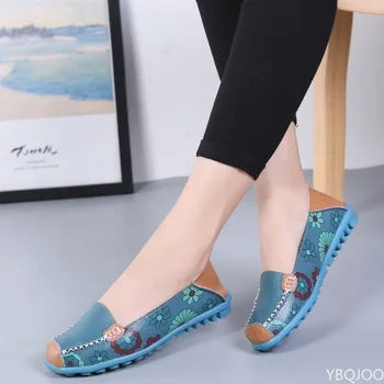 Mulheres Sapatas Ocasionais de 2022 Moda de Impressão Plana Sapatos de Mulheres de Conforto Casual Sapatos de Senhoras Plus Size Sapatos Slip-on Zapatos Para Mulher