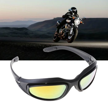 1 Pc À Prova De Vento Polarizada Motocicleta Lente De Óculos De Sol Andando De Bicicleta Motociclista Esportes Envoltório
