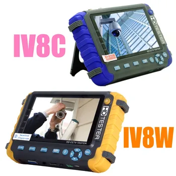 Atualizado Verificador de CCTV IV8W IV8C 4 EM 1 8MP AHD TVI 4MP CVI câmeras de Segurança Analógica Testador Monitor com PTZ Teste do Cabo de UTP