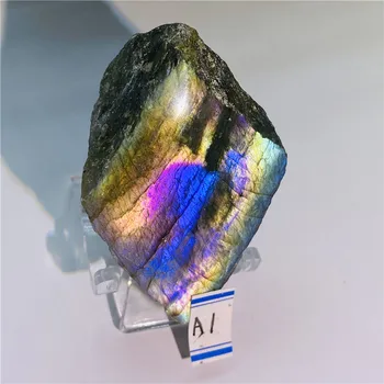 AAA Lindo Labradorite Fatia de Quartzo Mineral Cristal Natural de Espécimes Colecionáveis Presente Ornamentos