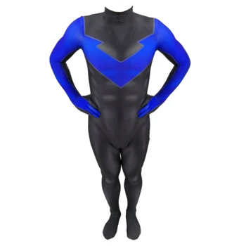 24 Horas Enviados para Fora do Miúdo Homens asa noturna Cosplay Traje de Impressão 3D Full Set Festa de Halloween Bodysuits Macacões