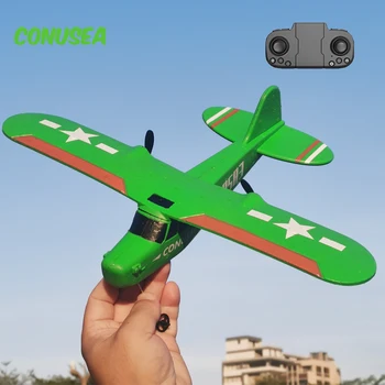 2022 CONUSE RC Avião Drone 0583 Avião Modelo de 2 CANAIS DE 2,4 G de controle Remoto com LED de Rádio Helicóptero de controle EPP Espuma de Aeronaves brinquedos