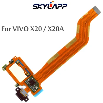Carregamento USB Dock Cabo Plano Para a VIVO X20 / X20A / X20 Plus Cauda Plug Pequena Placa Carre Conector Fita Flexível Frete Grátis