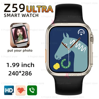 49mm Ultra Smart Assistir Série 8 Homens Mulheres IWO Z59 Ultra Smartwatch NFC Esportes de Chamada Bluetooth papel de Parede Personalizado pk DT8 HW8 MAX.