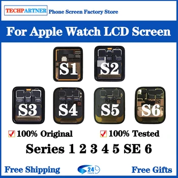 Tela Original Para Apple Relógio S 1 2 3 4 5 6 Tela de Toque do LCD da exposição de OLED do conjunto do Digitador Iwatch Substituição de 38mm 42mm