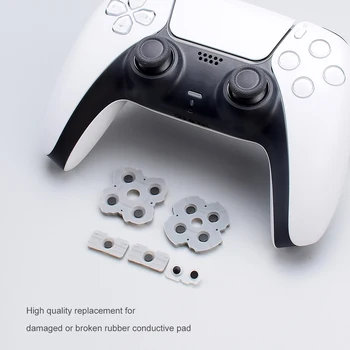 Macia De Borracha Durável Controlador De Joystick Condutoras Almofadas Botão De Substituição De Reparação De Parte, Para Playstation5 Jogo De Acessórios